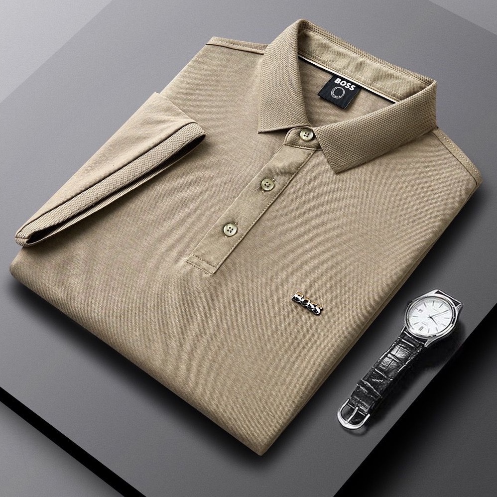 تیشرت یقه دار BOSS دارای سایز بزرگ