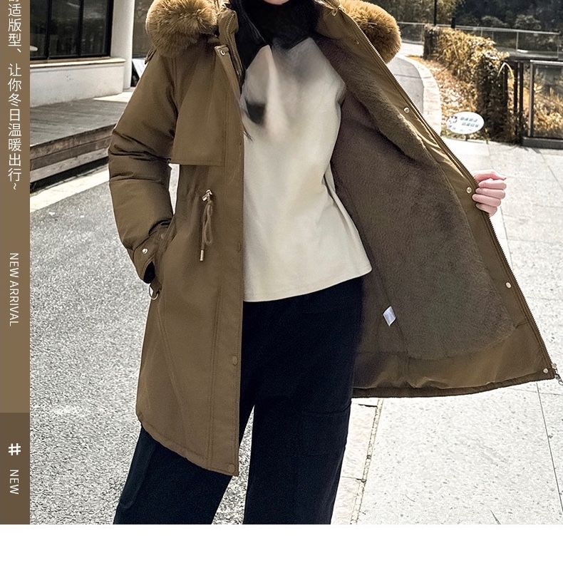 کاپشن زنانه خزدار A125