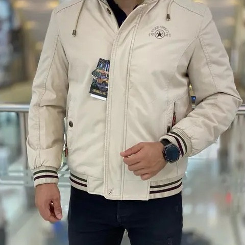 کاپشن مردانه داخل خز کتان سنگشور