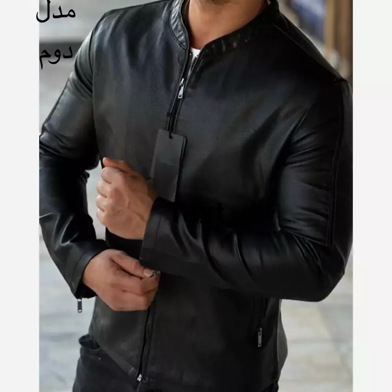کاپشن چرم کتی ساده و شیک پرطرفدار امسال