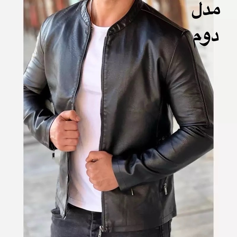 کاپشن چرم کتی ساده و شیک پرطرفدار امسال