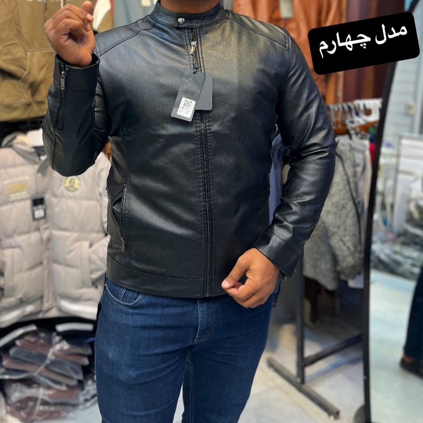 کاپشن چرم کتی ساده و شیک پرطرفدار امسال