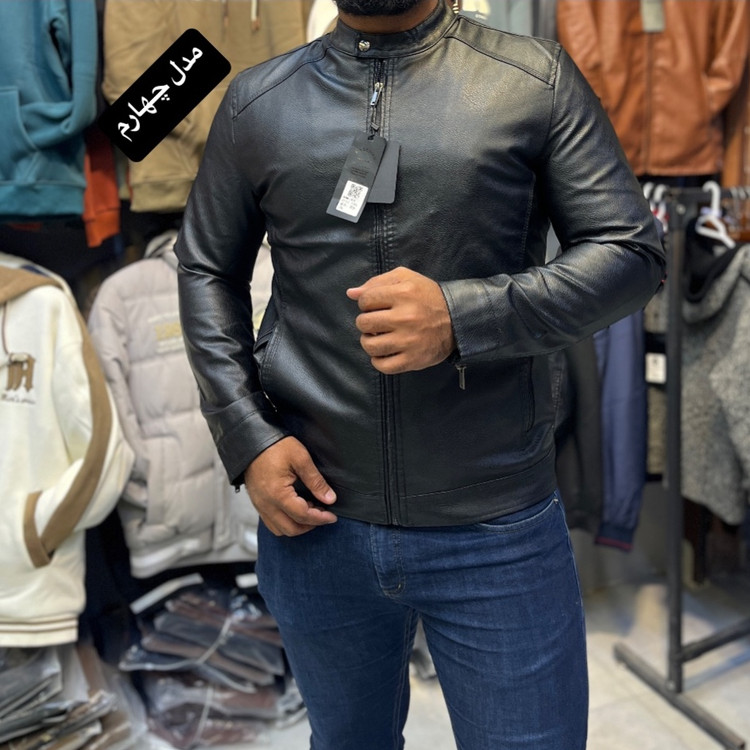 کاپشن چرم کتی ساده و شیک پرطرفدار امسال