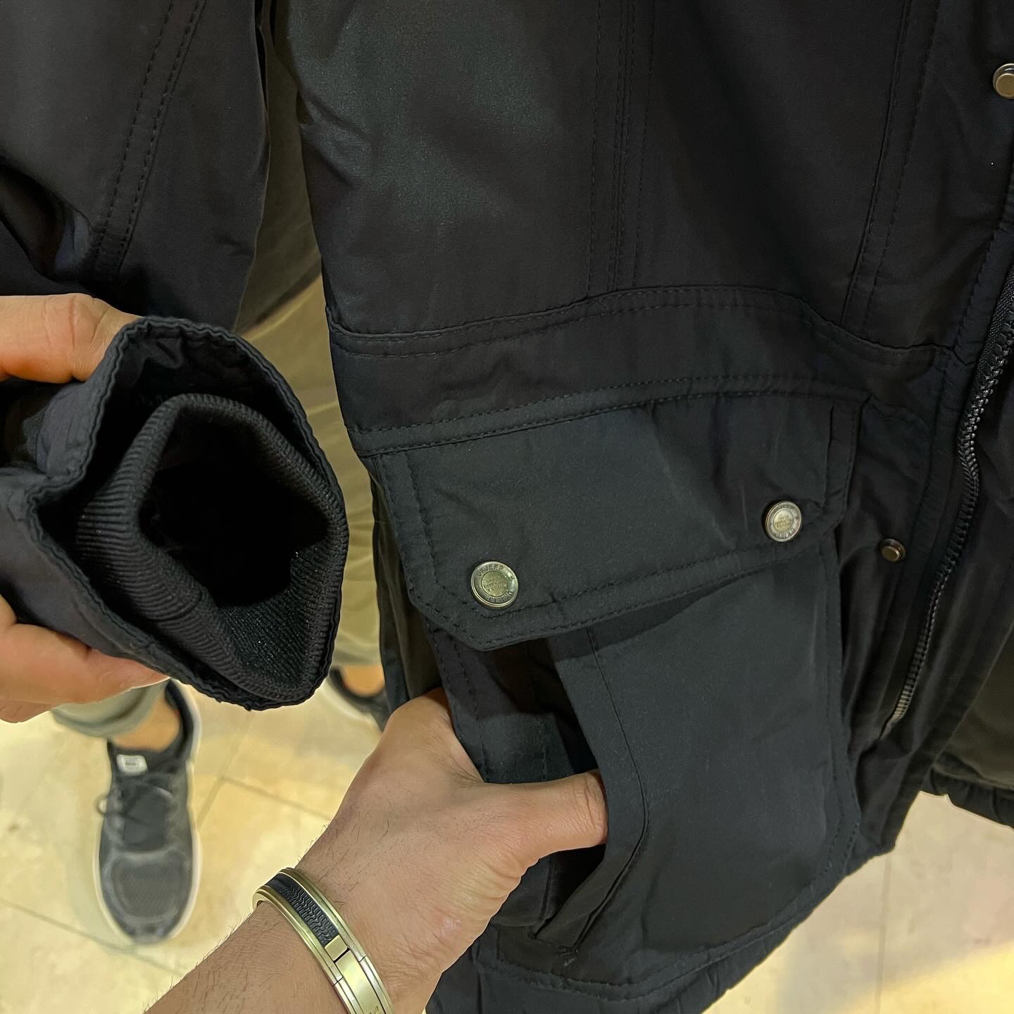 کاپشن مردانه زمستانه برزنت ضد آب ضخیم